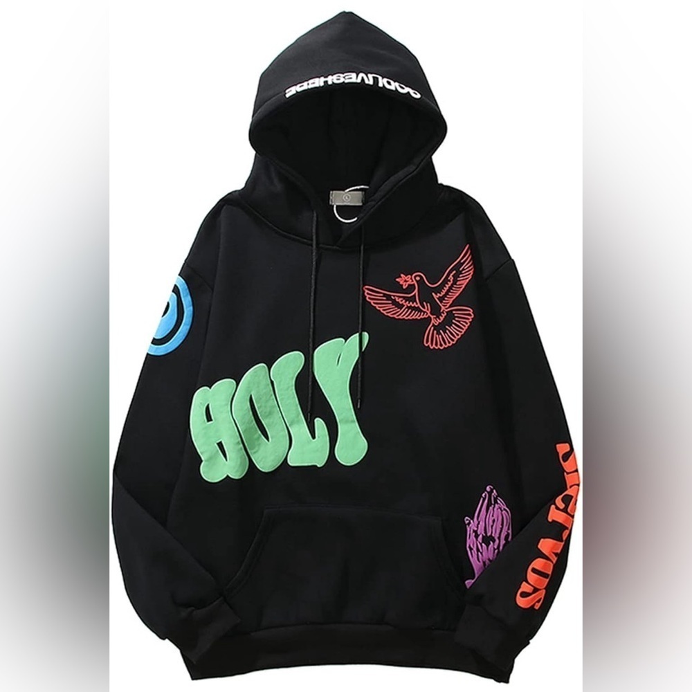 NWT- HOLY GOD Lives Here On Earth As It Is In Heaven Hoodie- Asian Med; US- Sm